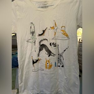 J crew graphic t - dog yoga